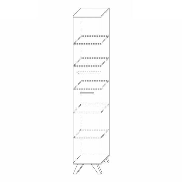 Шкаф высокий Вега Скандинавия