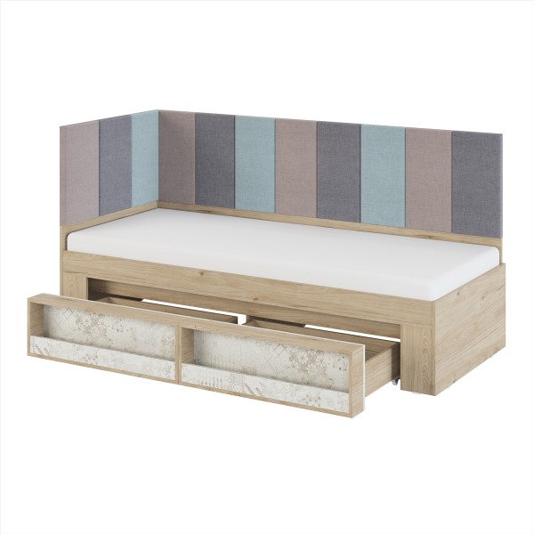 Кровать с мягким элементом 800 (мод.1.3) Алиса