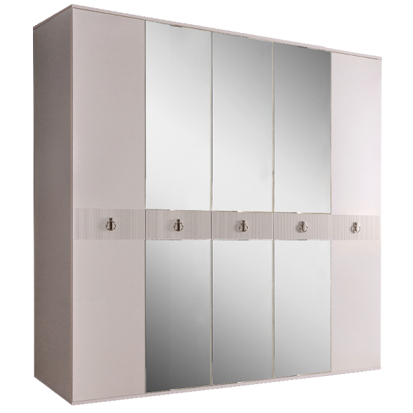 Шкаф пятидверный с зеркалами Римини Соло