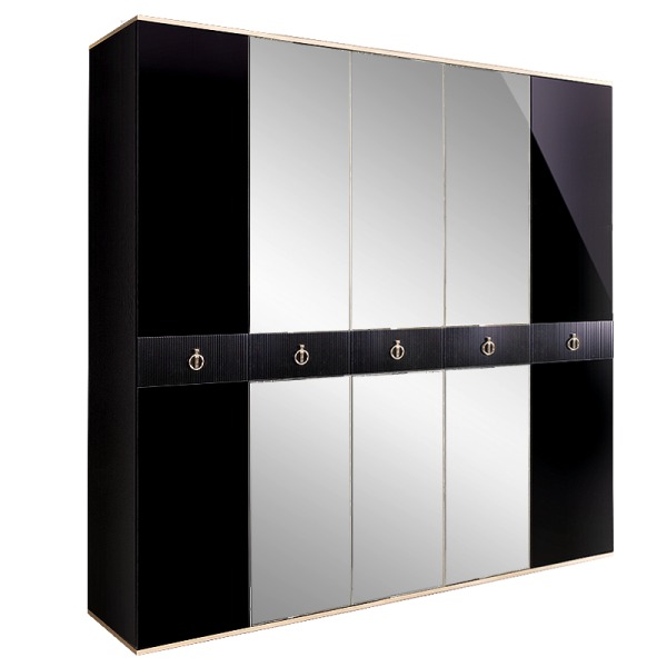 Шкаф пятидверный с зеркалами Римини Соло