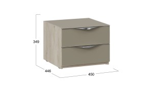 Тумба прикроватная 2 ящика Глосс