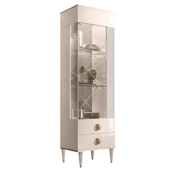 Шкаф-витрина 1-створчатая правая Римини Соло