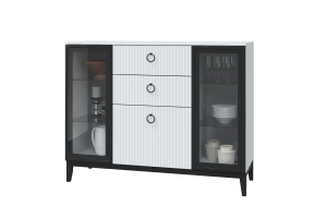 Комод с 2 стекл. дв. Шарлиз