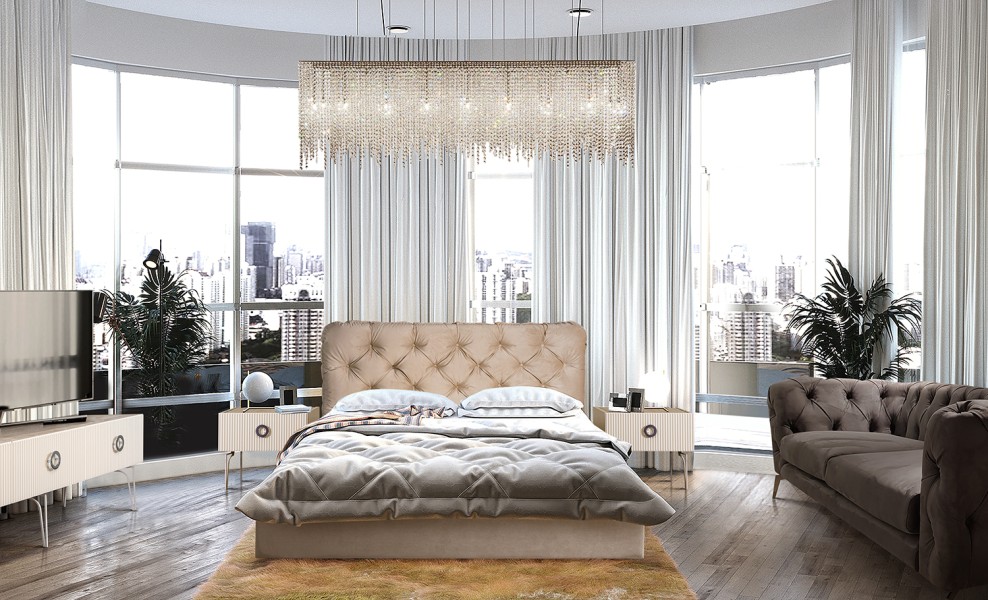 Кровать с подъёмным механизмом 1400 Bogemia