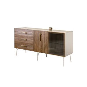 Комод для гостиной со стеклянной дверью 1600 Bogemia Wood