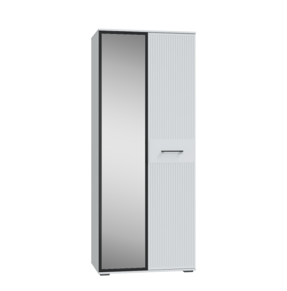 Шкаф 2-х дв. для платья и белья (с зеркалом) Шарлиз