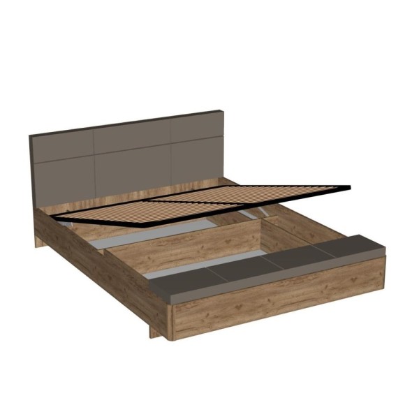 Кровать с подъемным механизмом и банкеткой Беата-3