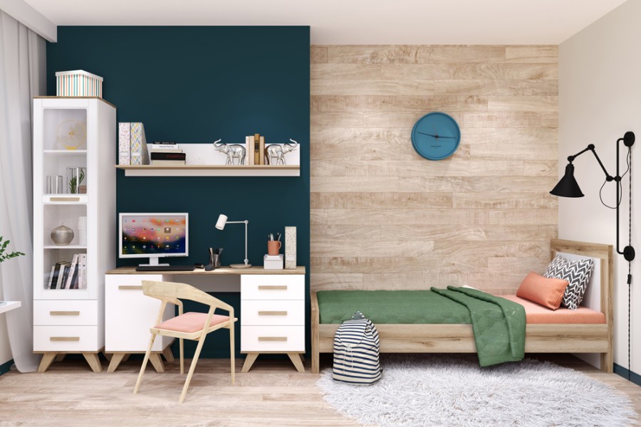 Кровать с ортопедическим основанием 900 Вега Скандинавия