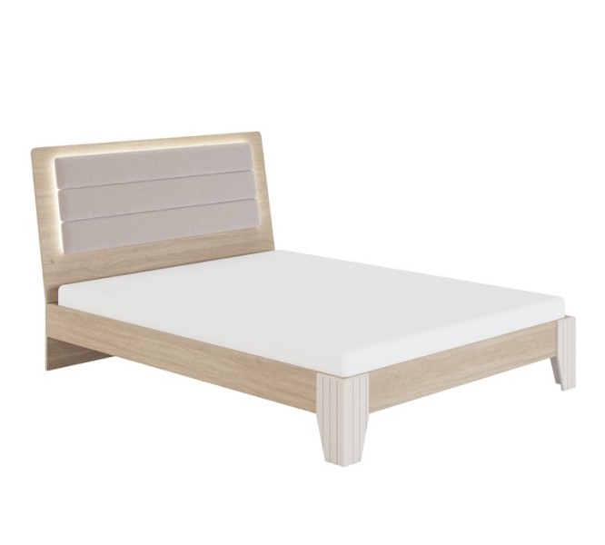 Кровать с подсветкой и ортопедическим основанием 1400 (мод.1.1) Беатрис