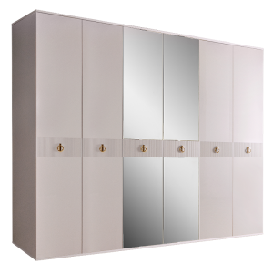 Шкаф шестидверный с зеркалами Римини Соло