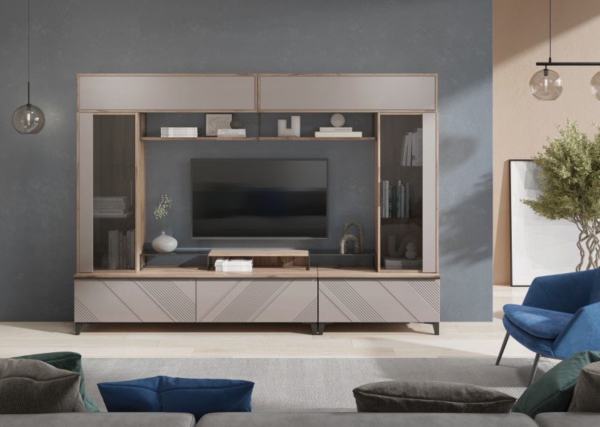 Шкаф навесной горизонтальный 1350 (мод.4) Кенди