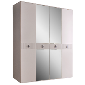 Шкаф четырёхдверный с зеркалами Римини Соло
