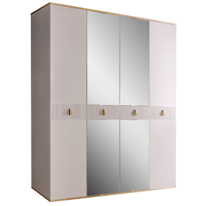 Шкаф четырёхдверный с зеркалами Римини Соло
